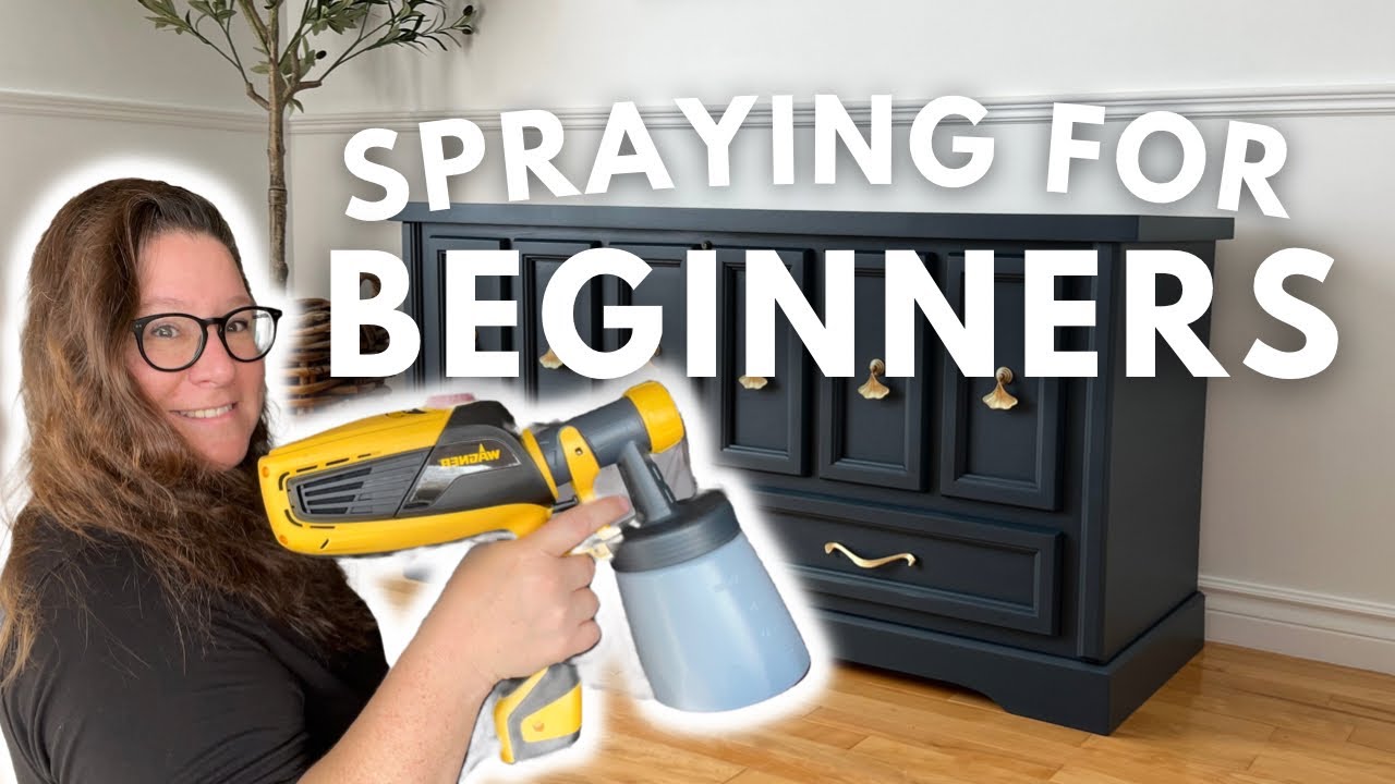 Paint Spray Gun For Beginners: Smooth Furniture Makeover — prettydistressed