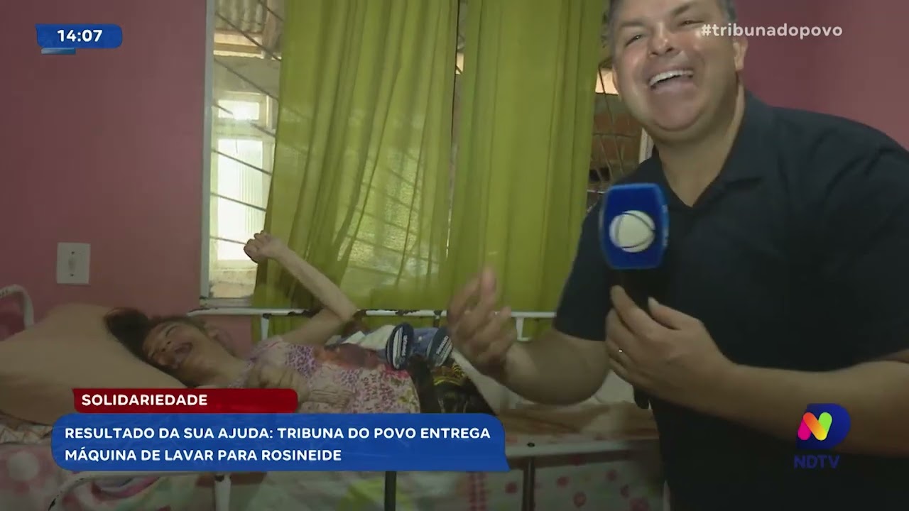 Solidariedade em ação: Tribuna do Povo entrega máquina de lavar para Rosineide