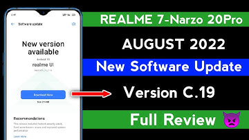 Realme 7/Narzo 20 Pro August 2022 New Software Update C.19 || Realme UI 3.0 Android 12 new update