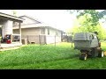 Bagging or Side Discharge Mowing Overgrown Lawn