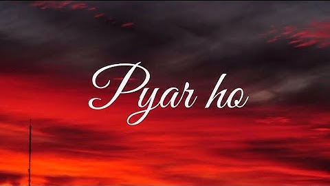 Vishal Mishra & Sunidhi Chauhan - Pyar Ho (Lyrics Video) | Tiger Shroff , Nidhi Agerwal .
