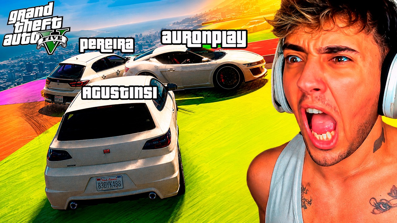 AGUSTIN51 JUEGA CARRERAS DE GTA 5 por primera vez en su vida…