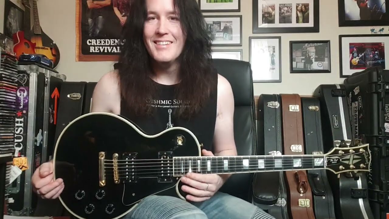 Gibson Les Paul Custom 1987 Ebony - John Meyer Collection ☆$OLD‬