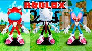 Débloquer un SONIC HUGGY WUGGY, SLENDERMAN SONIC, AMONG US etc.. (Find the Sonic Morphs Roblox)
