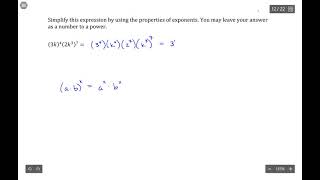 Exponential Functions: Properties: Simplifying 10