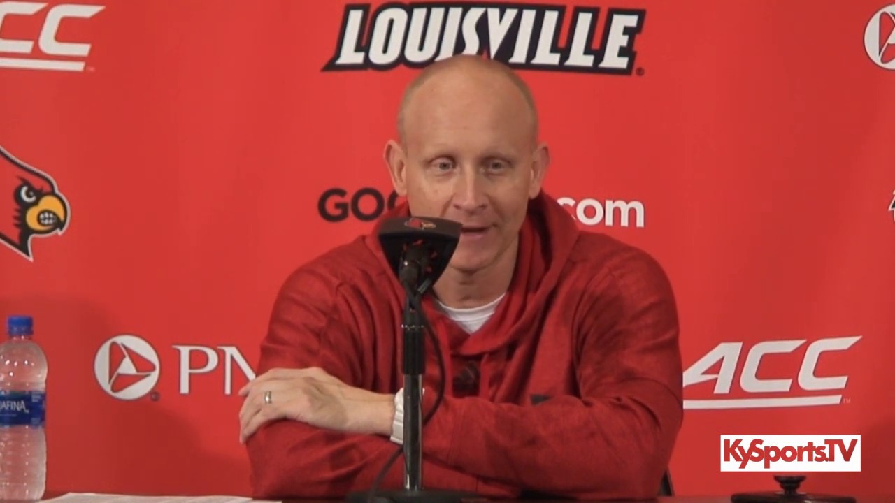 Louisville Basketball Coach Chris Mack Previews Syracuse Explains Losing Streak - YouTube