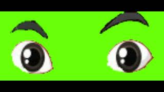 Cartoon Character Eye Blink Green Screen Royalty Free | Male Animation Cartoon Eye Blink GreenScreen