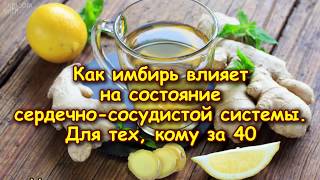 Как ИМБИРЬ влияет на состояние СЕРДЕЧНО-СОСУДИСТОЙ СИСТЕМЫ. Для тех, кому за 40