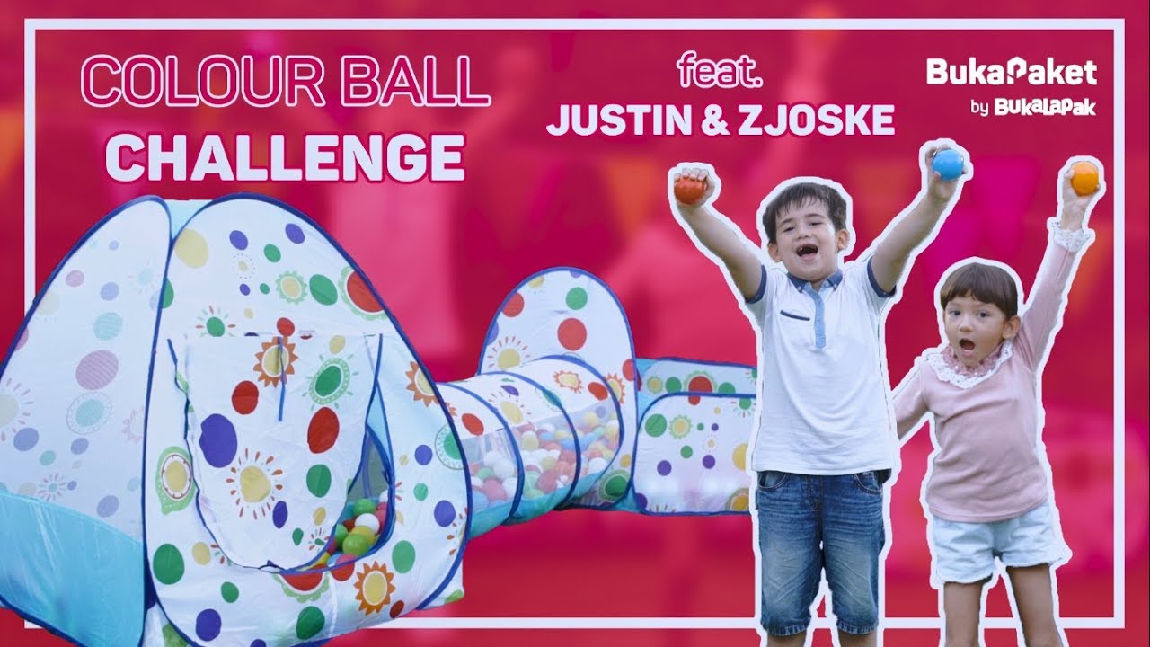 Main Game Mandi Bola Anak feat. Zjoske & Justin | BukaPaket for Kids - YouTube