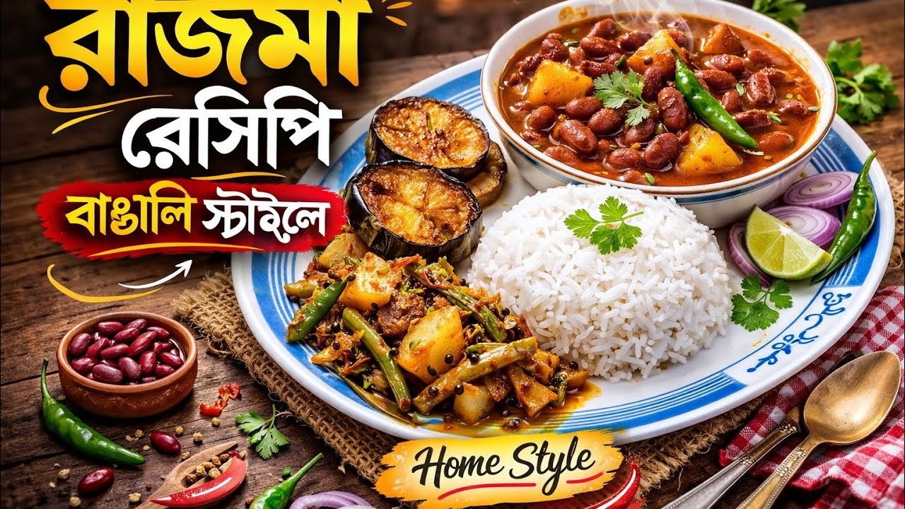 রাজমা রেসিপি | বাঙালি স্টাইলে রাজমা কারি | Rajma Recipe Bengali Style