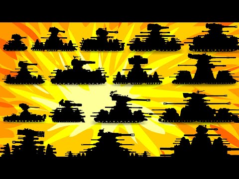 Видео: ЭВОЛЮЦИЯ ГИБРИДОВ КВ-44 ВСЕ СЕРИИ / КВ-41М vs КВ-44Т vs КВ-45 vs КВ-47 / Мультики про танки