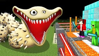 NEW ROBLOX HUNGRY WORM PHASE 2 vs Security House in Minecraft Maizen JJ and Mikey Challenge