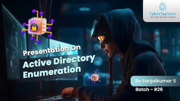 Presentation on Active Directory Enumeration by Sanjaikumar S  | CyberSapiens #ActiveDirectory