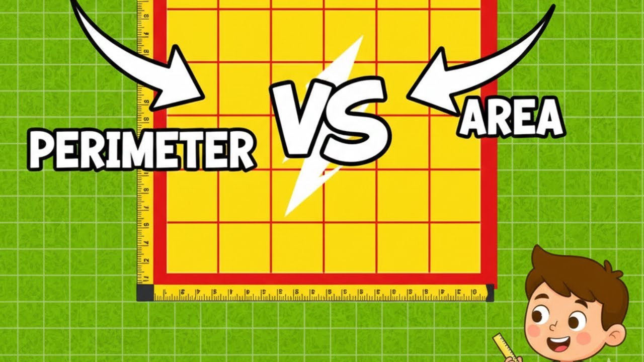 Не путайте их! 🟦 Площадь и периметр: простое объяснение!