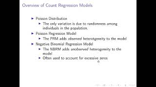 Categorical Data Analysis: Count Regression Introduction