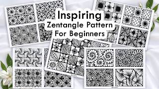 Inspiring Zentangle Patterns For Beginner || Zentangle Pattern Collection