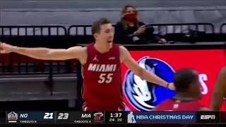 Duncan Robinson sets an NBA Christmas record with 6 threes in a half🔥with 18 points