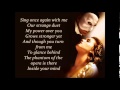 The Phantom of the Opera - Lyrics