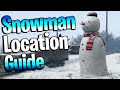 All snowman locations  250000  unlock snowman outfit  gta online