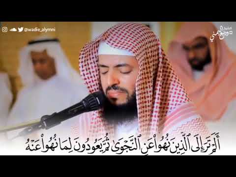 القارئ وديع اليمني إبداع لا يوصف سورة المجادلة