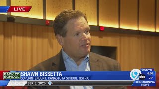 Canastota schools reopen with new auditorium
NewsChannel 9s Jakob Bradley talked to Canastota Central School District Superintendent Shawn Bisseta. Canastota schools reopen with new auditorium