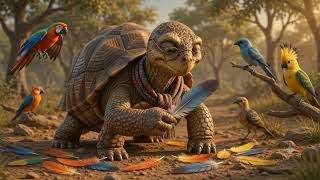 Why Do Tortoises Have Cracked Shells 🐢 (African Folklore)