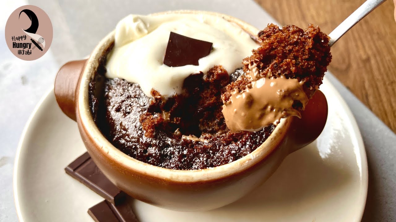 3-Minute Molten Double Chocolate Mug Cake Recipe