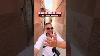 Sketchy Outside VS Luxury Inside - Riads in Marrakech, Morocco 🇲🇦 #shorts #travel