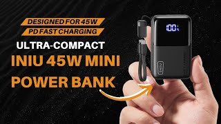 INIU 45W Mini Power Bank Review | Fast Charging Pocket-Size 10,000mAh Battery Pack