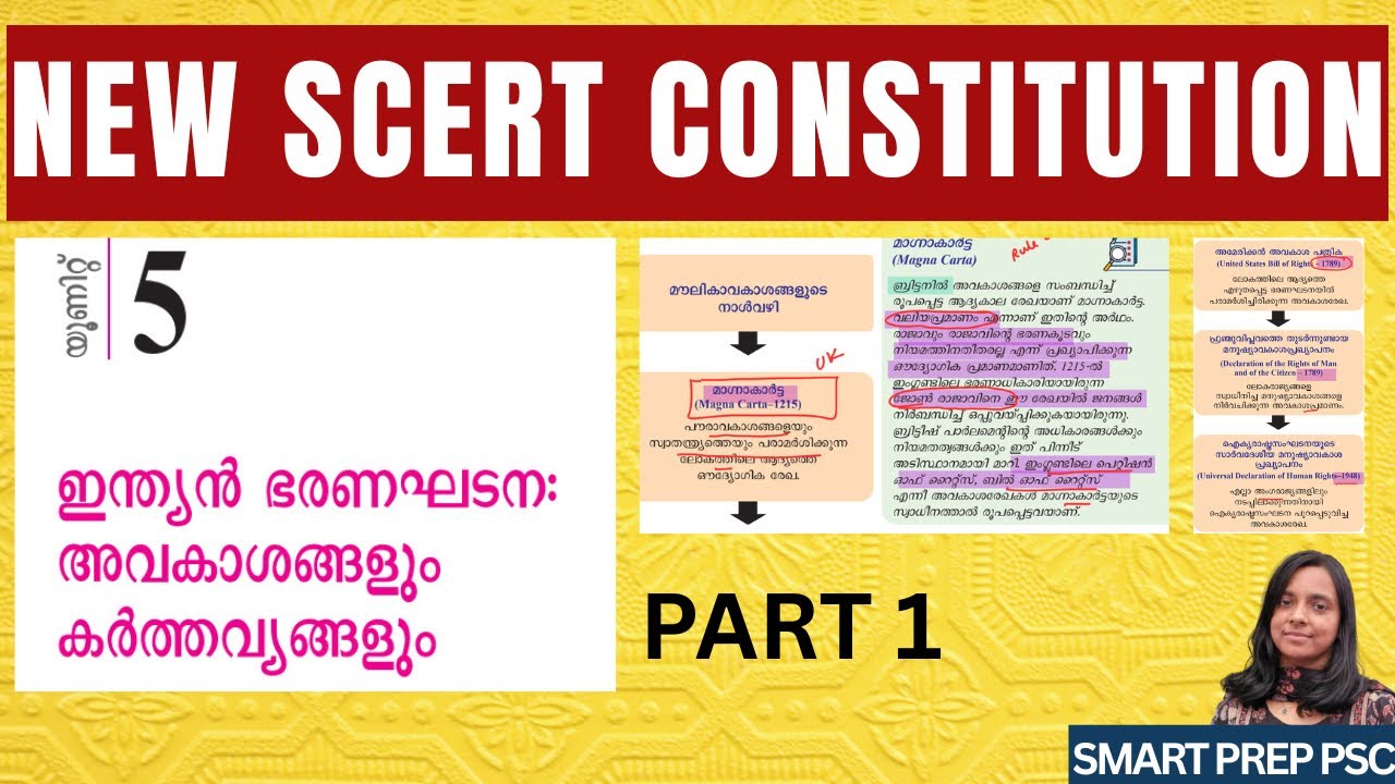 പുതിയ SCERT പാഠങ്ങൾ പഠിക്കാം 👉Class 8 Chapter 5 Indian Constitution:Rights and Duties♦️