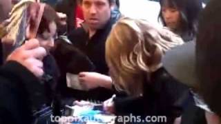 Emilie de Ravin - Signing Autographs at "Late Night with Jimmy Fallon" in NYC