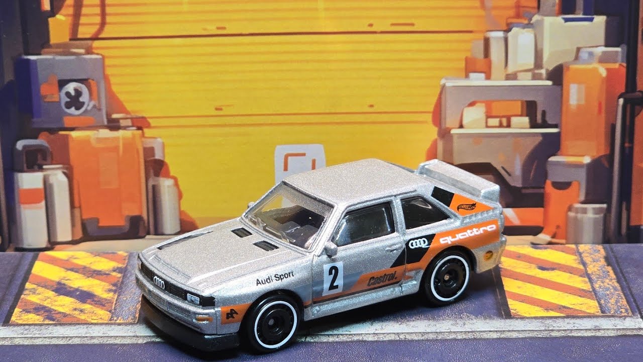 Распаковка коллекционной модели Audi Sport Quattro 1984 года от Hotwheels из набора Treasure Hunt.