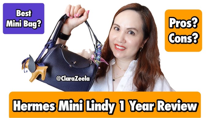 HERMÈS LINDY SIZE COMPARISON - Lindy 26 vs. Mini Lindy, What Fits, Mod  Shots