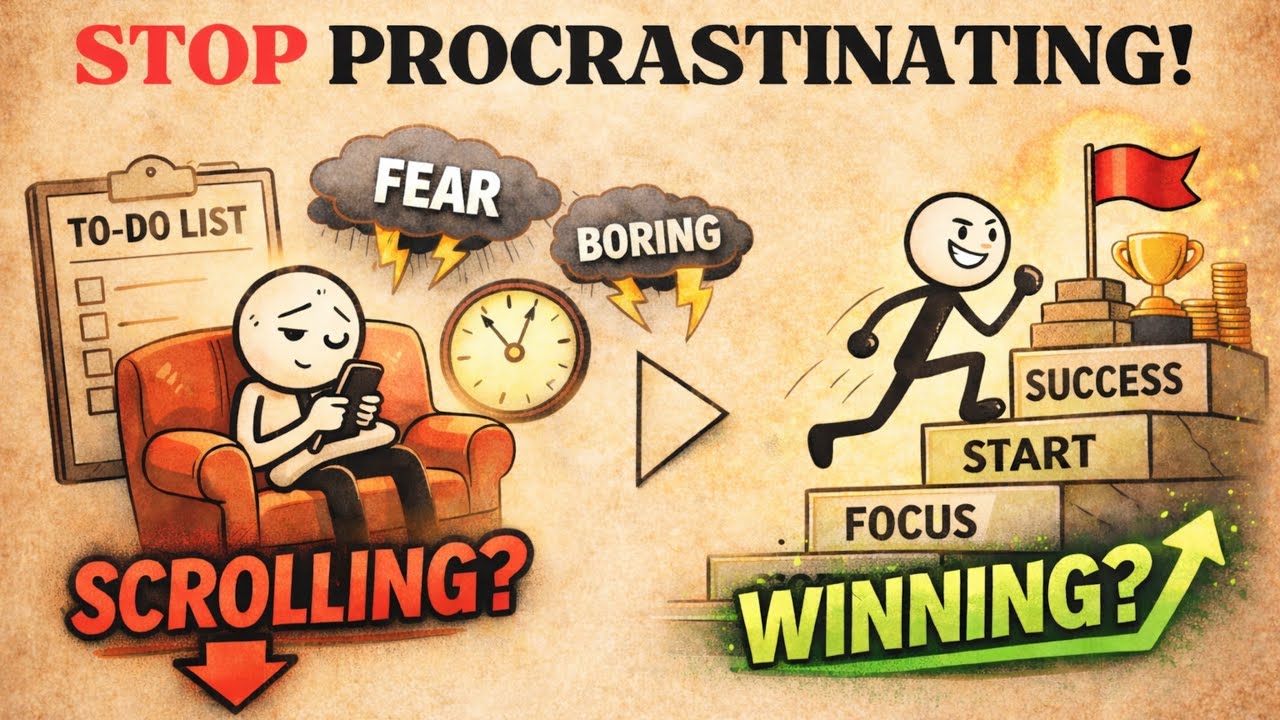 Time Is Burning 🔥 You Are Still Scrolling | Stop Procrastination Now 🙇 