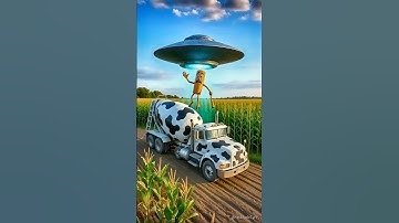 Evolution of a rusty truck on the seabed into a mixer truck saves Tung tung tung Sahur from a UFO