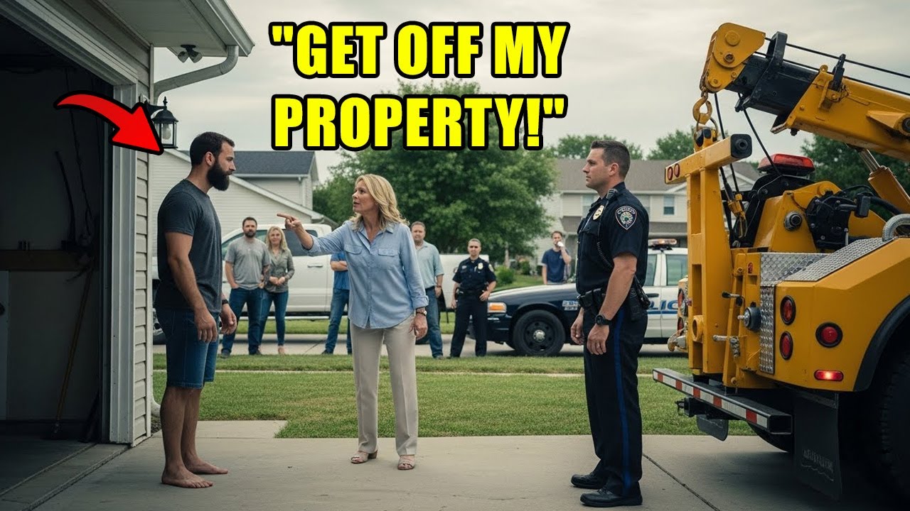 HOA Karen Tried to Tow My Truck From My Garage — She Didn’t Expect the Cops to Show Up!