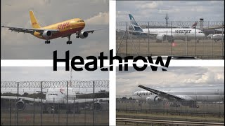 LONDON #heathrow 09R DEPARTURES (INCL. Westjet 787) | 4K Ultra HD