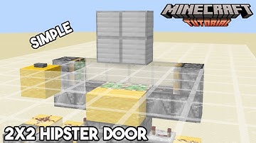 Smallest 2x2 Hipster Door | Minecraft 1.21 Redstone Tutorial