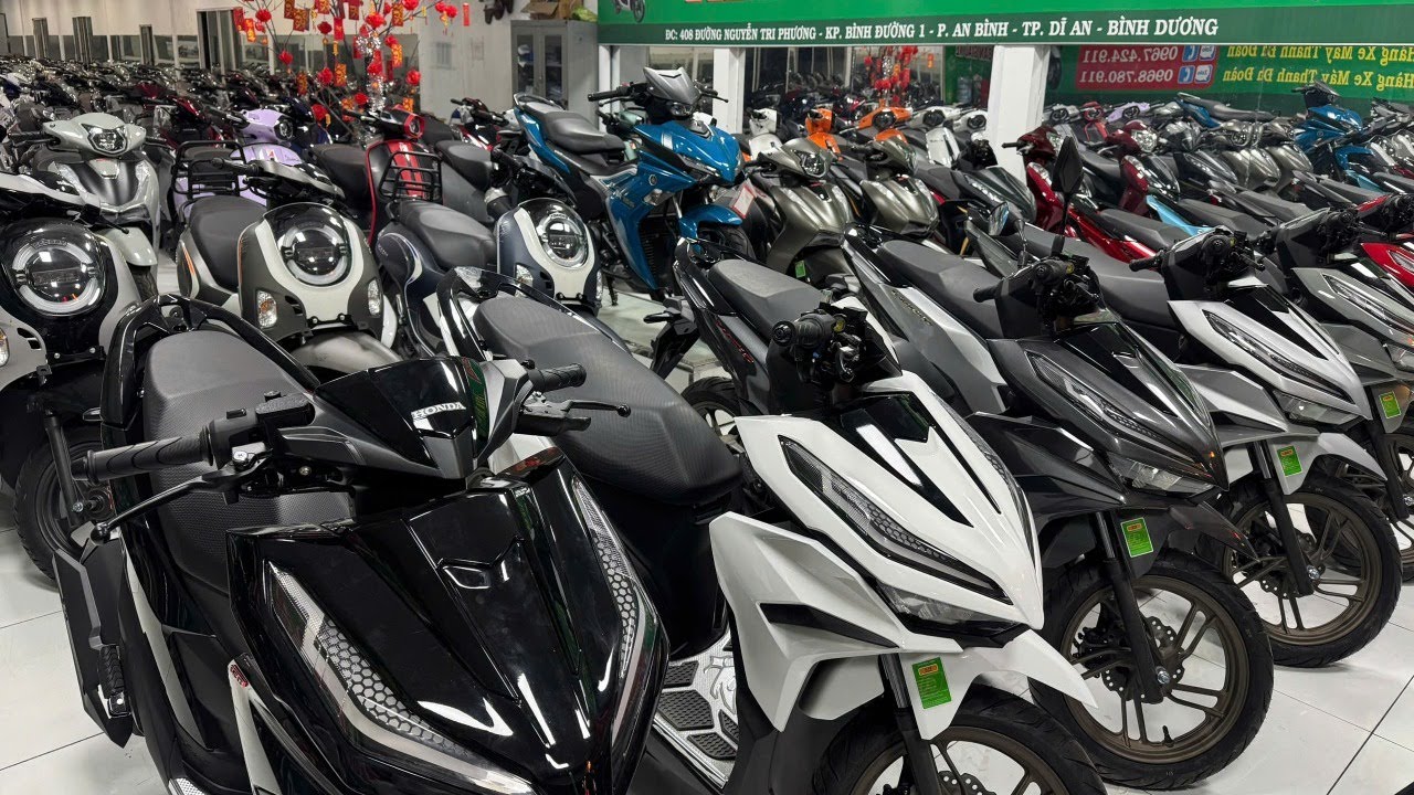 Cập nhật giá xe máy mới cận Tết 2026 SH Vision AB Abs Exciter xe 50cc Sirius Wave