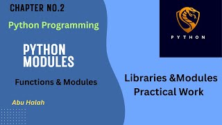 Lect:27 Python Libraries and Modules | #module #icspart1