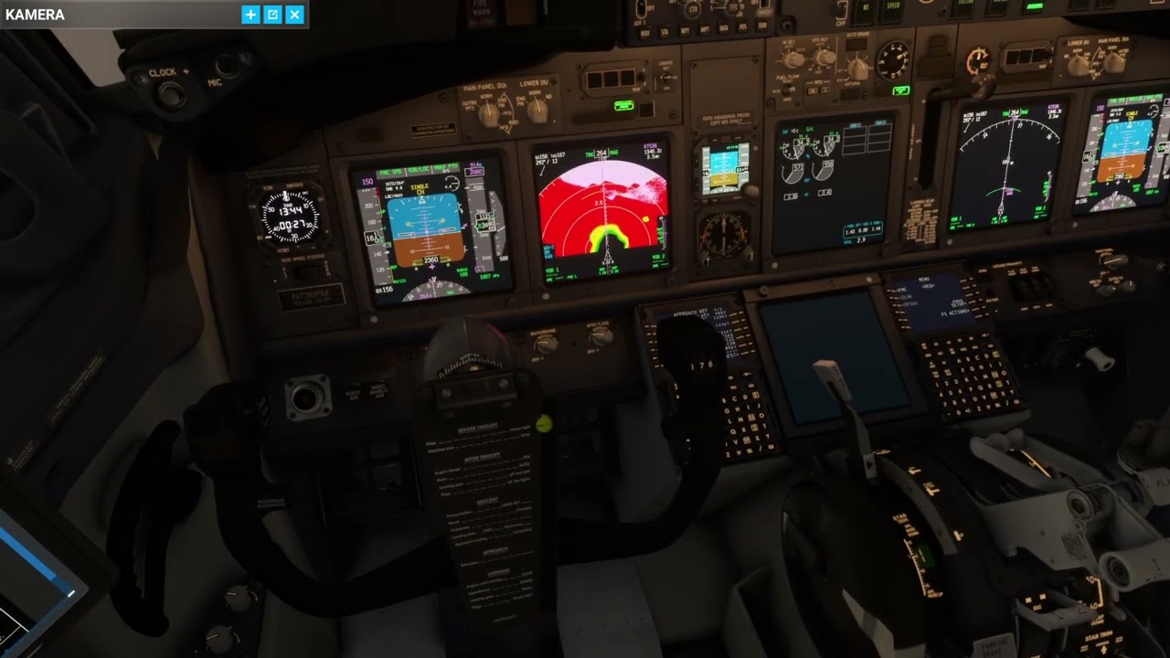 B736 LOW VISIBILITY landing in Katowice. Microsoft flight sim. 2020