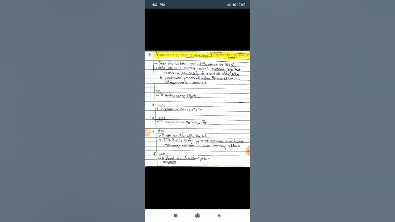 Flag Manipulation Instruction of 8086 YouTube