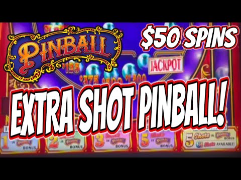 Brand New PINBALL EXTRA SHOT Double Gold! 🔵 High Limit $50 Spins