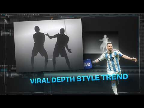Viral depth style trend tutorial on after effects ( Without Plugins )