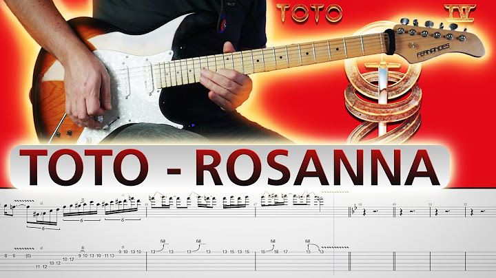 Rosanna Guitar version - Guitar performance video thumbnail
