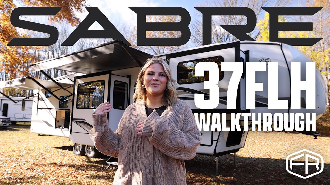 Check out the MASSIVE Bathroom in this 5th Wheel - 2025 Sabre 37FLH