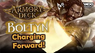 Boltyn Charges forward in an Armory Deck! | Flesh and Blood TCG | Go Again! Ep497