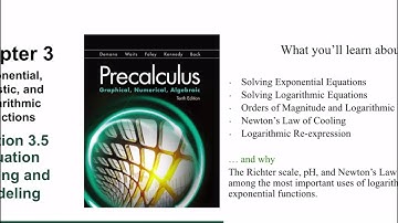 Equation Solving and Modeling (Section 3.5)