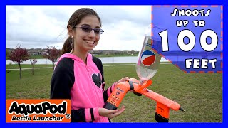 Aquapod Water Bottle Rocket Launches Soda Bottles 100Ft - Kidtoytesters