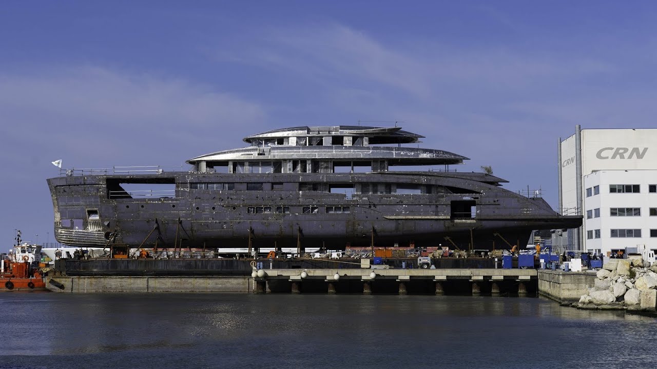 CRN 67-metre superyacht hull arrives in Ancona